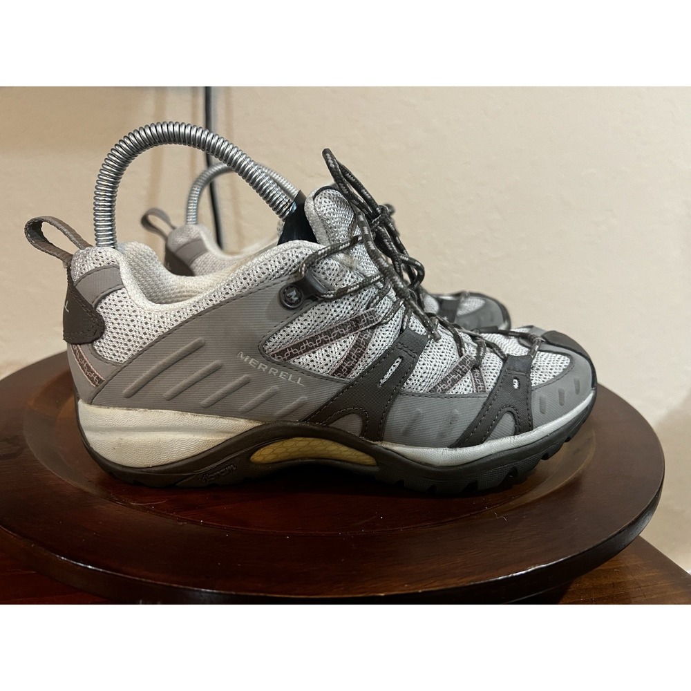 Merrell Siren Sport Hiking Shoes Womens 8 Elephant Lace-Up Running Vibram Sole